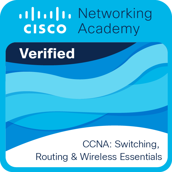 CCNA Switching Routing and Wireless Essentials badge